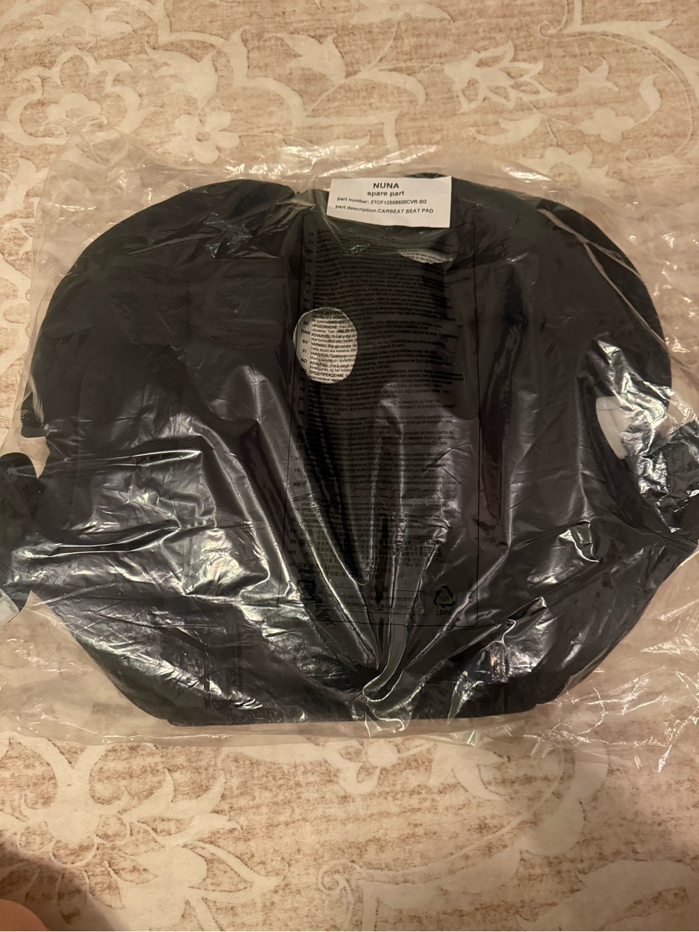 Nuna Pipa Rx - Caviar Car seat pad replacement